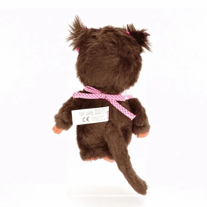 Monchhichi Classic Girl Pink White Bib | UVZ472019