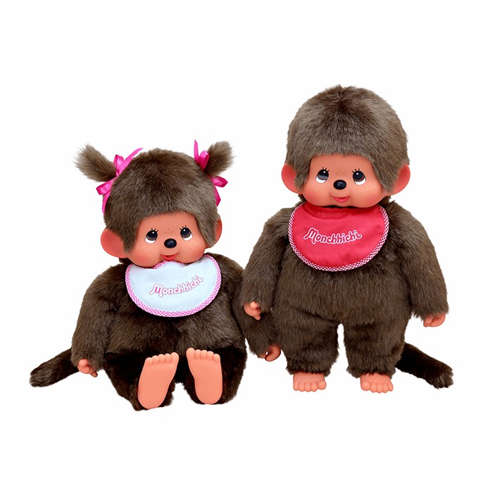 Monchhichi Classic Girl TWIN PIG TAIL Display Box | FYR231756